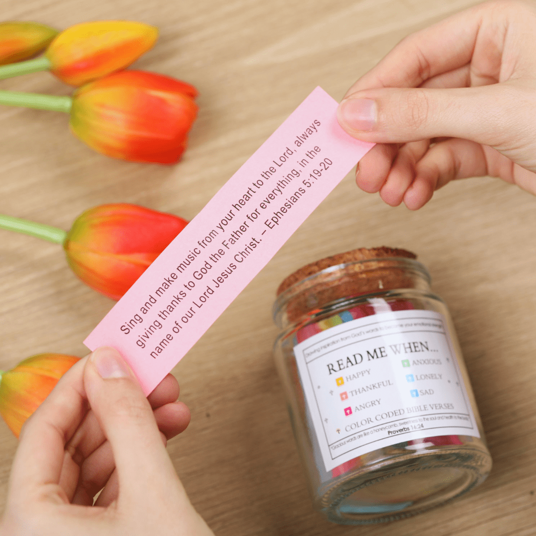 (Gifting Offer) Handmade 90 Day Bible Verse Jar