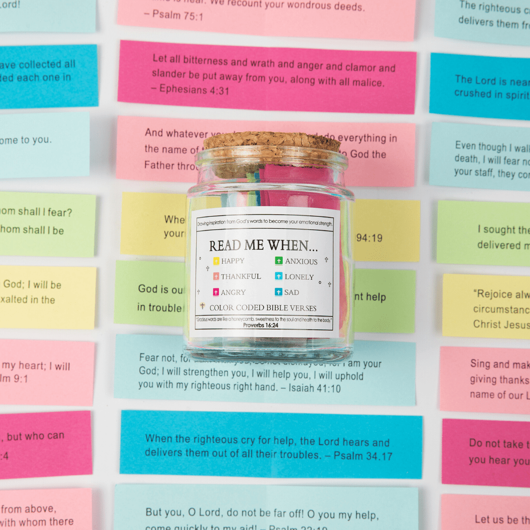 (Gifting Offer) Handmade 90 Day Bible Verse Jar
